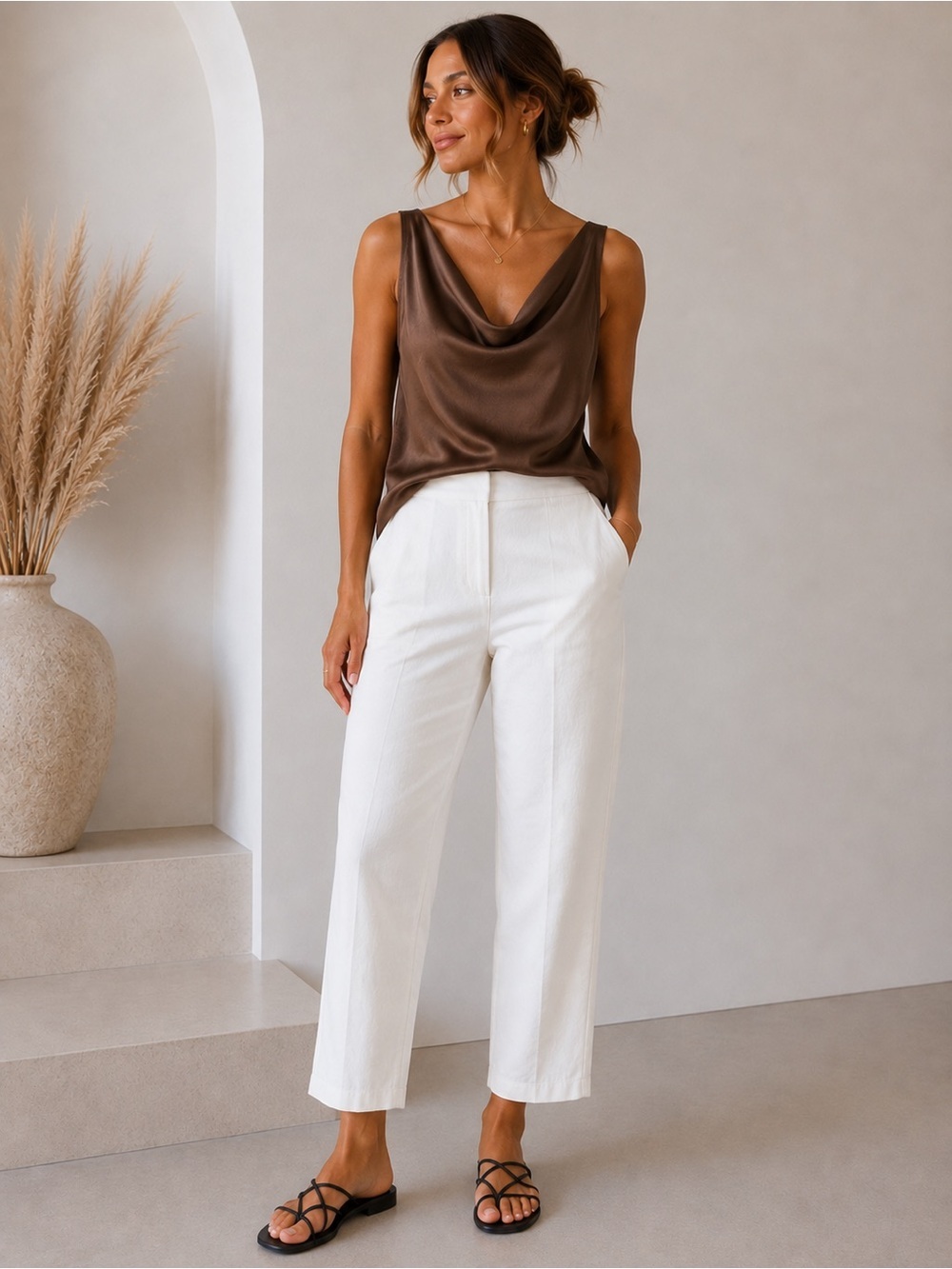 Nic + Zoe • NWOT White Straight-Leg Pants W19-21” R12” I25”